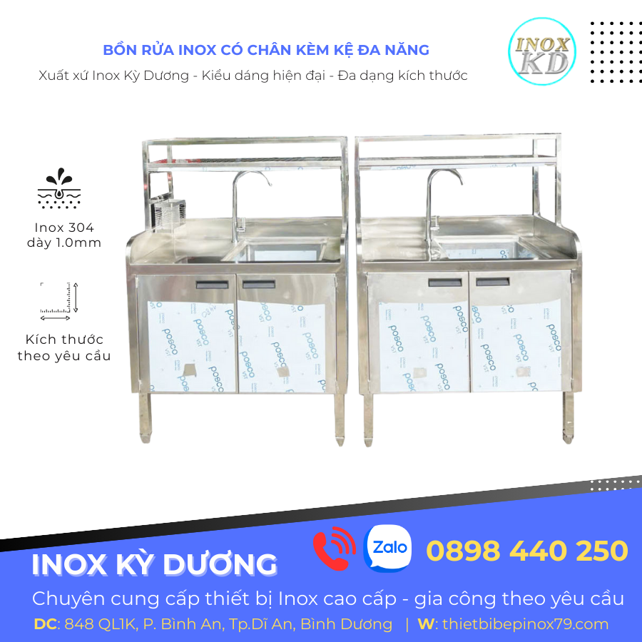 bồn rửa inox kỳ dương