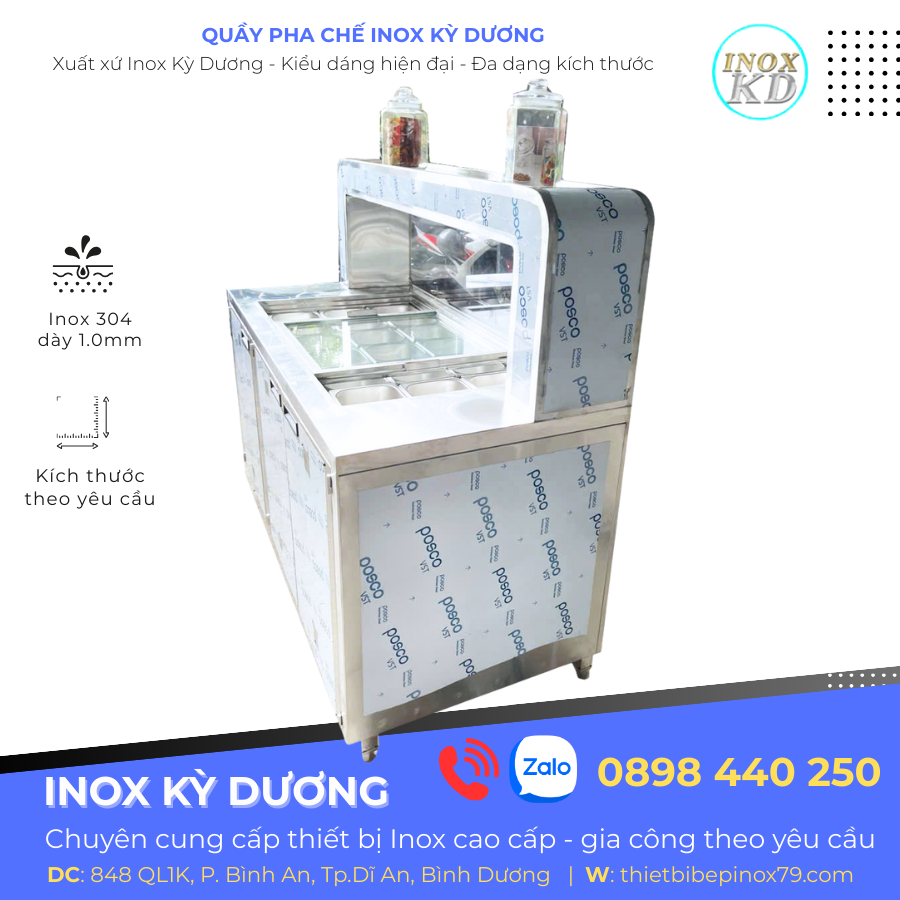 quầy bar inox giá rẻ