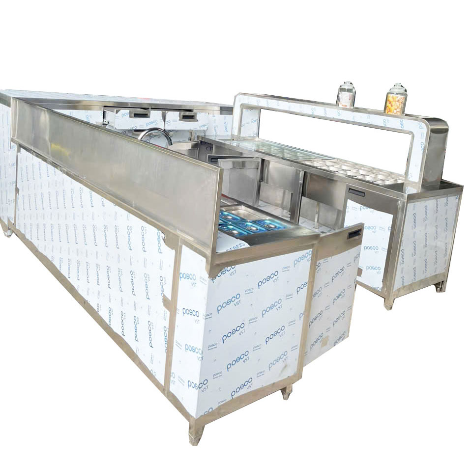 quầy pha chế inox