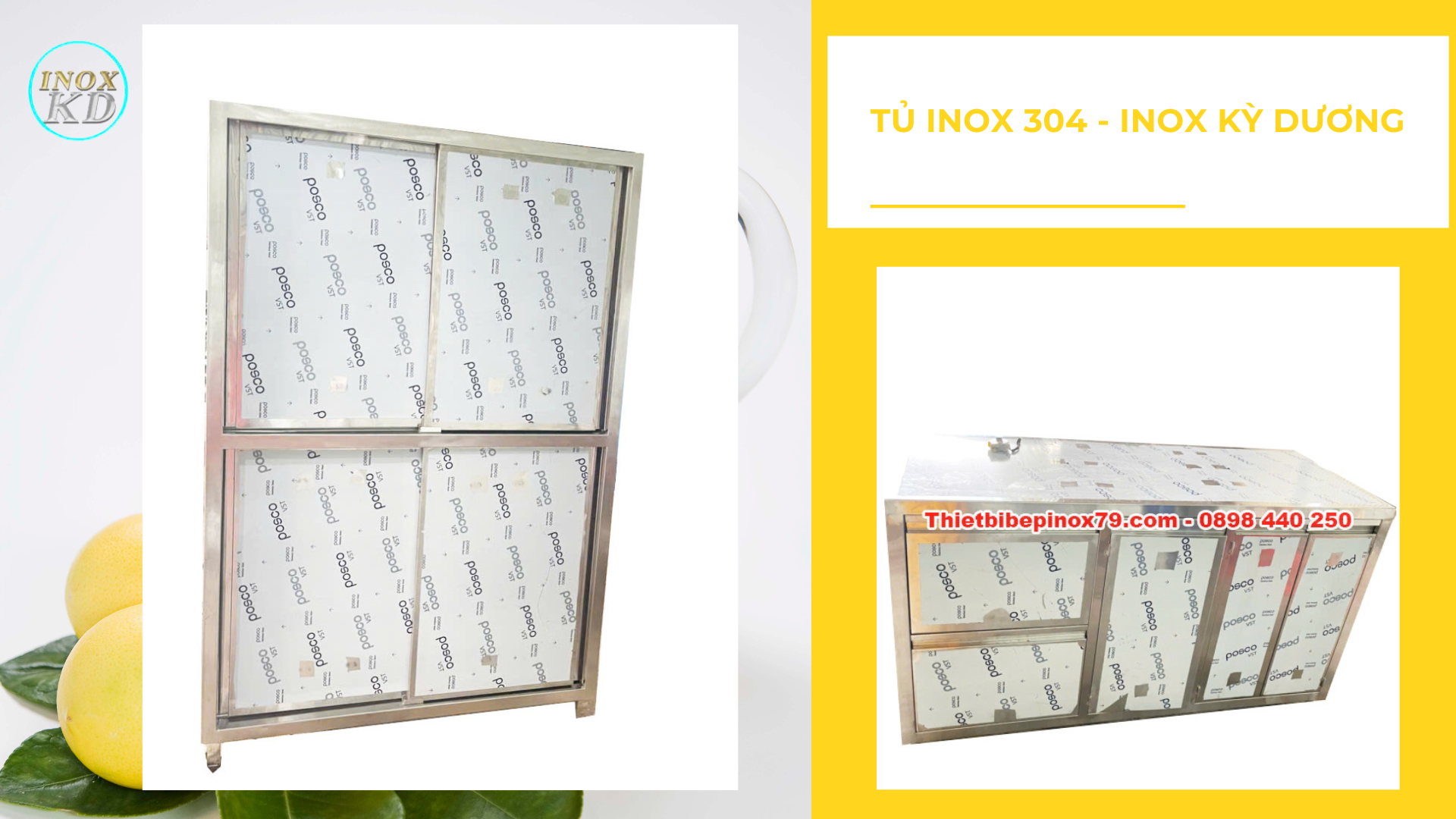 tủ inox theo yêu cầu
