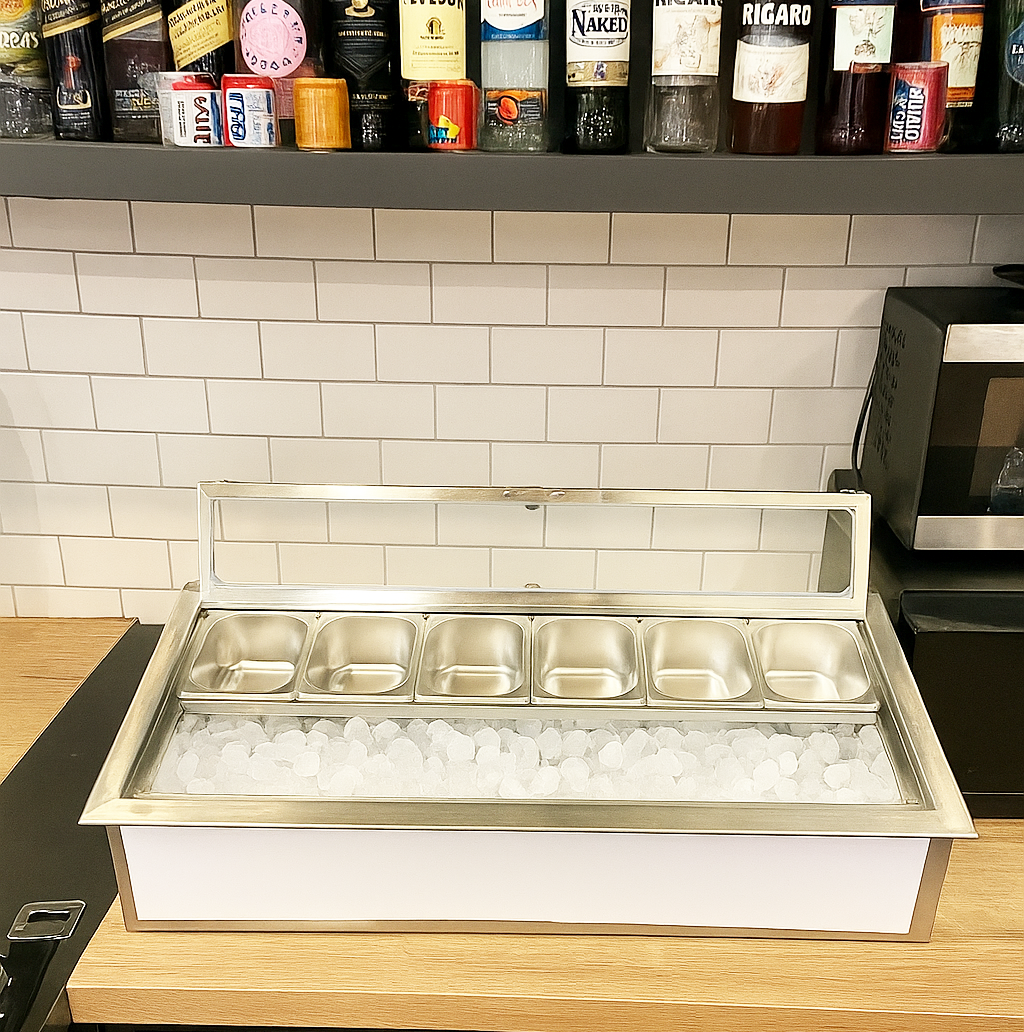 thùng đá inox âm bàn