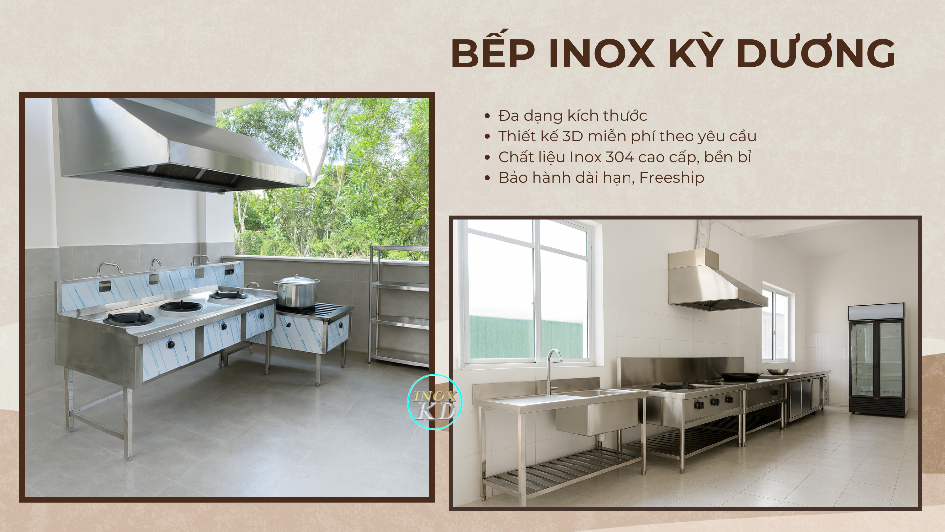 bếp inox kỳ dương