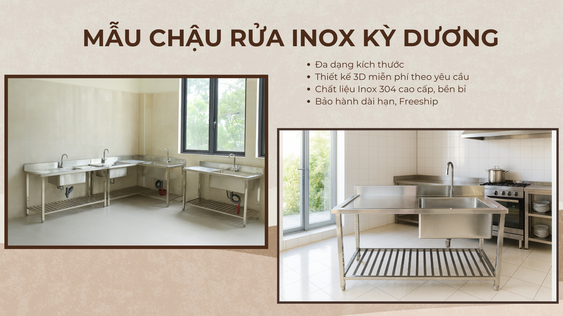 chậu rửa inox