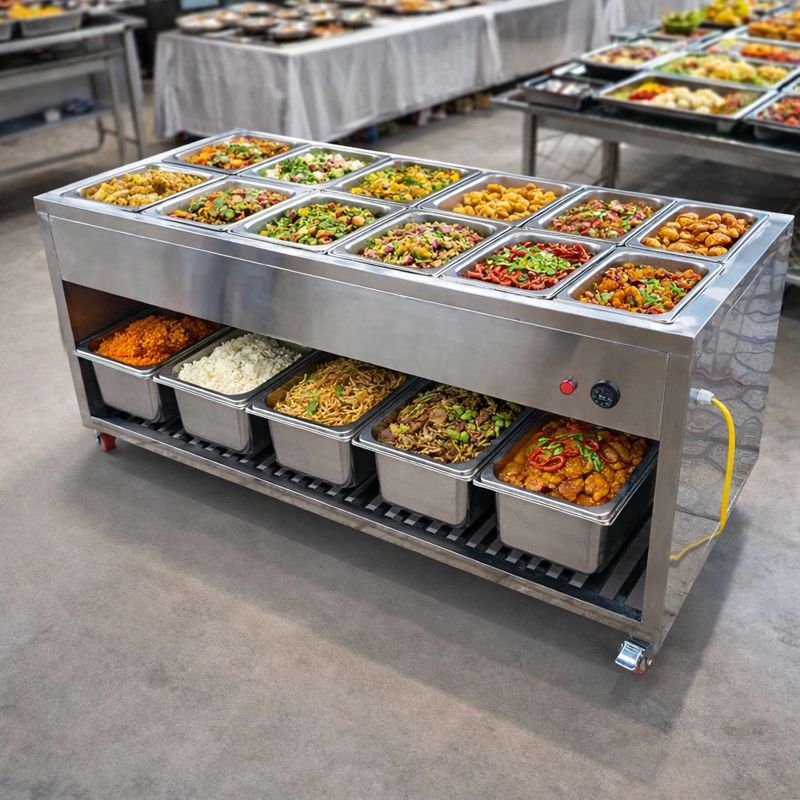 quầy hâm nóng thức ăn