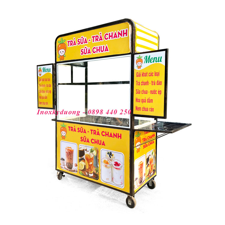 xe bán hàng inox