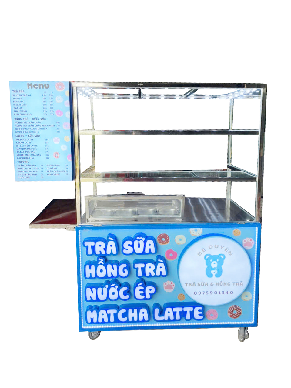 xe trà sữa di động