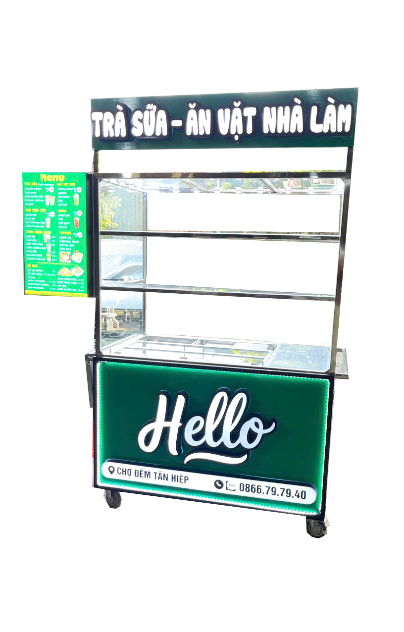 xe trà sữa inox