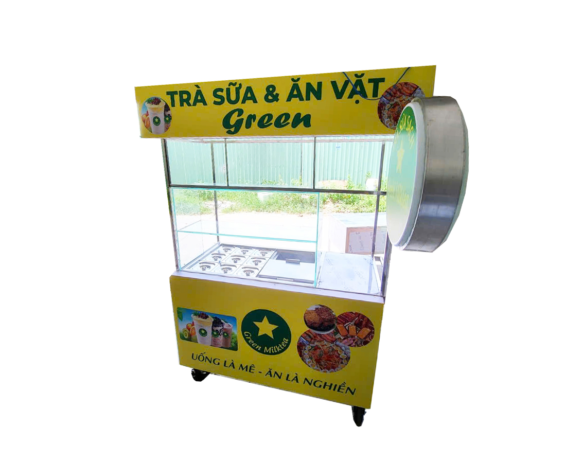 xe trà sữa ăn vặt giá rẻ