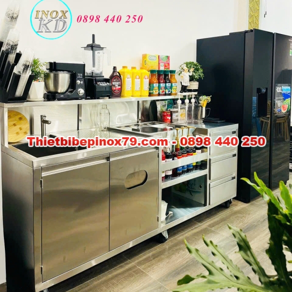 SỬ DỤNG QUẦY PHA CHẾ INOX KỲ DƯƠNG GIÁ TỐT HÀNG CHẤT LƯỢNG