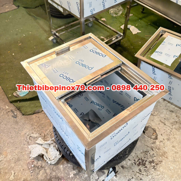 THÙNG ĐÁ INOX 304 ÂM QUẦY BẢO QUẢN ĐÁ CHUYÊN NGHIỆP, GIỮ ĐÁ LÂU TAN