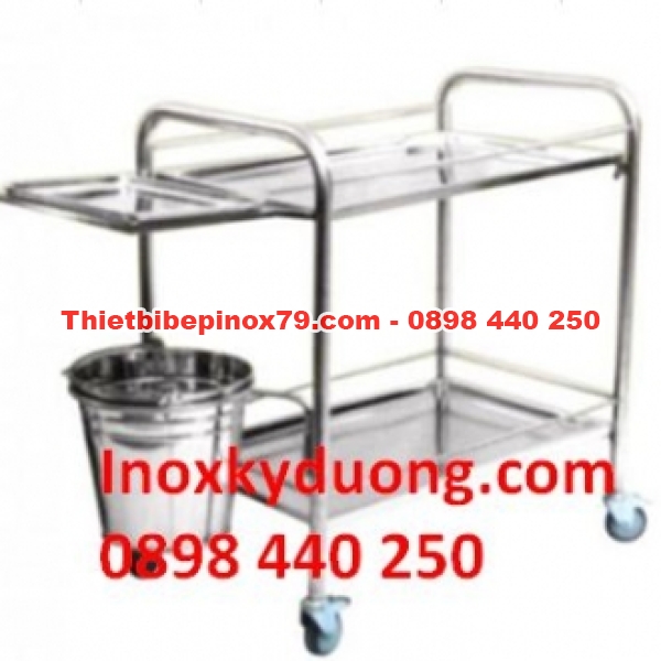 XE ĐẨY 2 TẦNG CỦA INOX CHẤT LƯỢNG