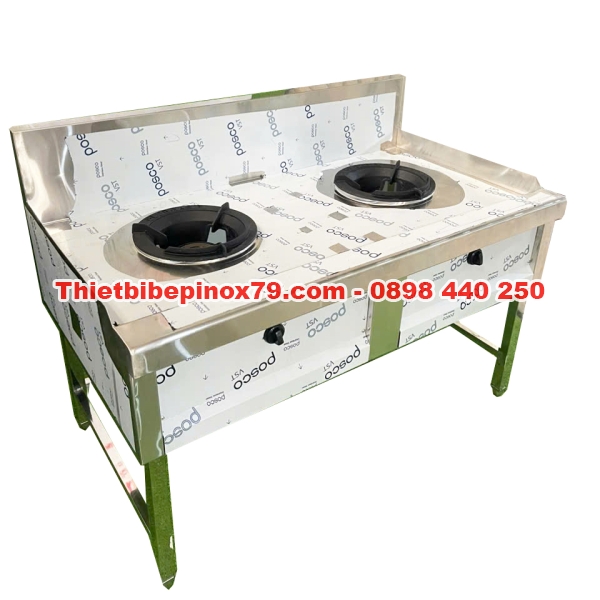 BẾP Á 2 HỌNG KIỀNG TÔ INOX 304