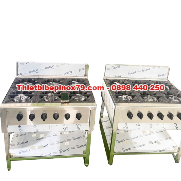 BẾP ÂU 6 HỌNG SẢN XUẤT TẠI XƯỞNG INOX KỲ DƯƠNG