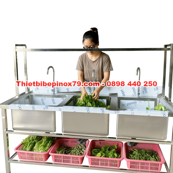 Chậu Rửa Inox 304 Có Chân C01