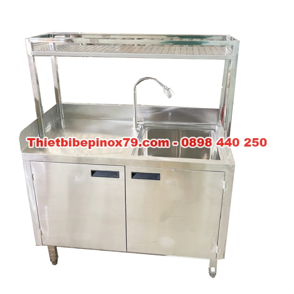 CHẬU RỬA MỘT HỌC CÓ KỆ TRÊN VÀ CỬA PHÍA TRƯỚC