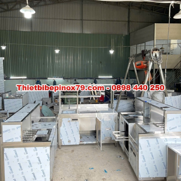 QUẦY PHA CHẾ TRÀ SỮA INOX 304 DÀY 1MM GIÁ RẺ 