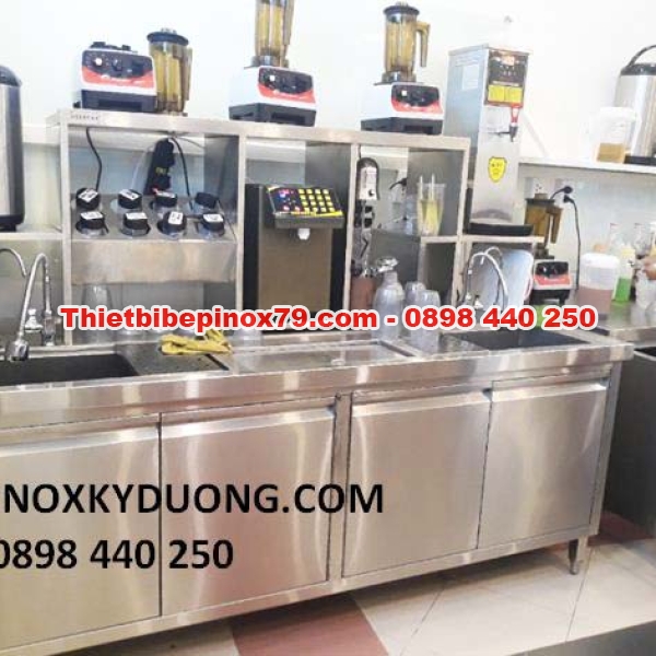 HỆ QUẦY PHA CHẾ INOX VÀ BÀN MÁT