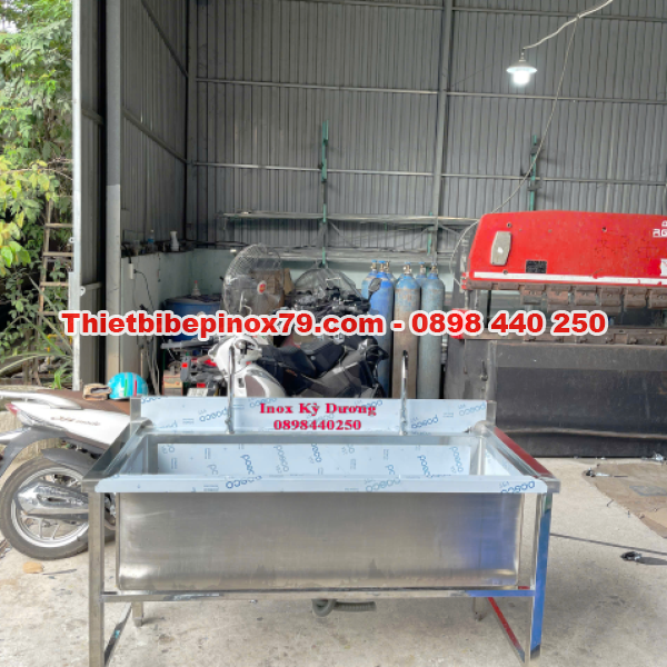  CHẬU RỬA INOX 304 CÔNG NGHIỆP 2 VÒI – THIẾT KẾ CAO CẤP, BỀN ĐẸP, SANG TRỌNG