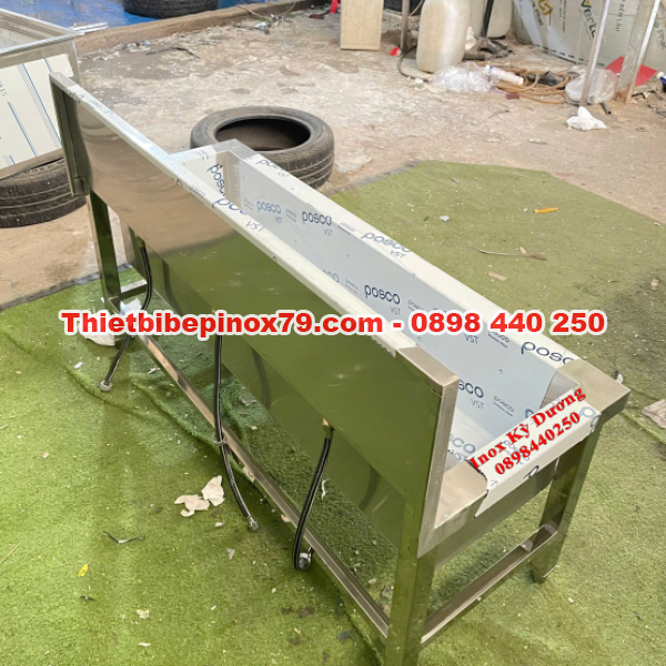 CHẬU RỬA INOX 304 THIẾT KẾ CÔNG NGHIỆP 3 VÒI CAO CẤP 