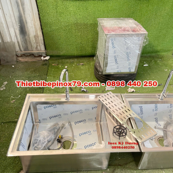 CHẬU RỬA INOX ÂM QUẦY 1 HỐ CÓ VÒI – GIẢI PHÁP TỐI ƯU CHO QUẦY PHA CHẾ VÀ BẾP CÔNG NGHIỆP