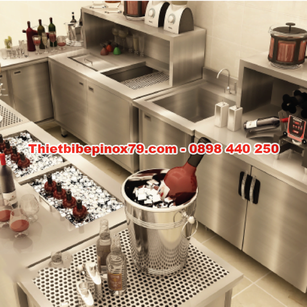 HỆ QUẦY PHA CHẾ INOX ĐẦY ĐỦ CHỨC NĂNG SỬ DỤNG