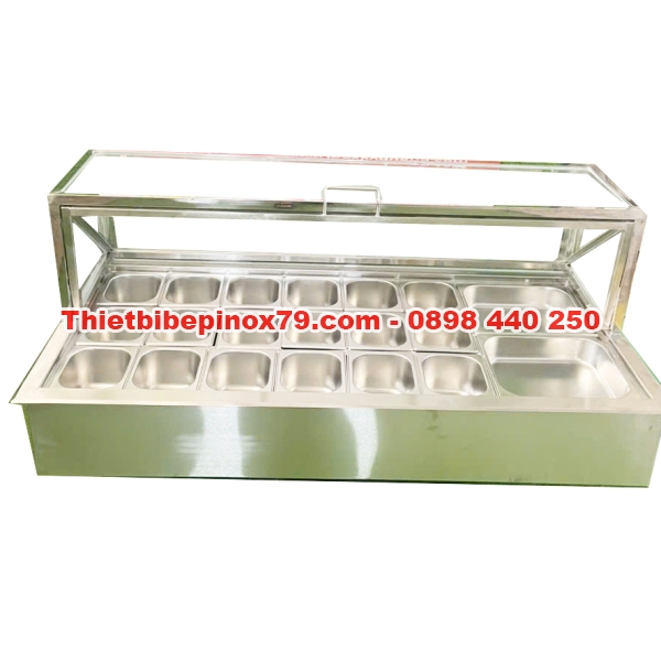 THÙNG ĐÁ INOX 3 LỚP HÀNG CHÍNH HÃNG GIỮ LẠNH TOPPING