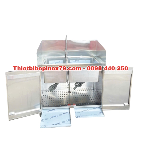 TỦ CHẬU RỬA CÔNG NGHIỆP CÓ GÁY CHẮN NƯỚC 3 MẶT