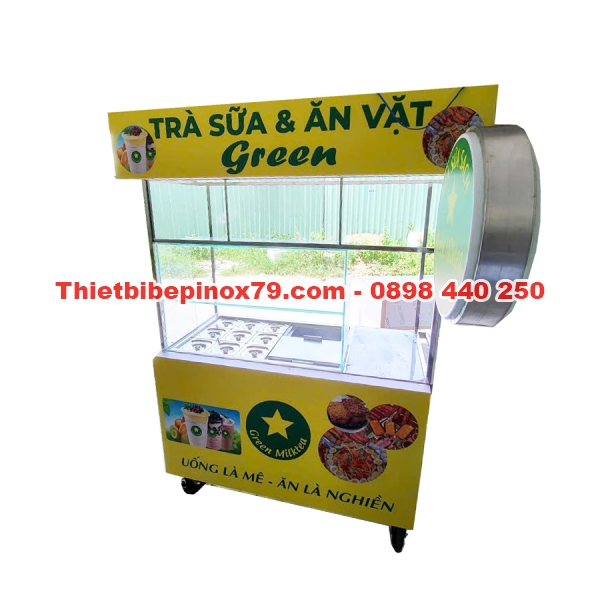Xe Trà Sữa Ăn Vặt Giá Rẻ - Inox Kỳ Dương