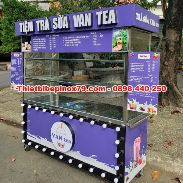 XE TRÀ SỮA DI ĐỘNG INOX 304 HOẶC INOX 201
