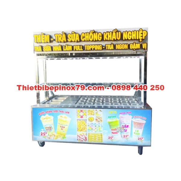 XE TRÀ SỮA INOX 304 HÀNG CHÍNH HÃNG SẢN XUẤT TẠI XƯỞNG