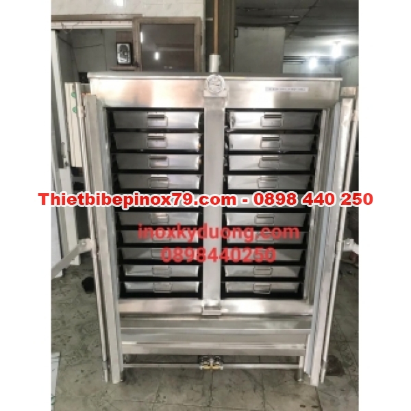 TỦ HẤP CƠM CÔNG NGHIỆP DÙNG GAS ĐIỆN