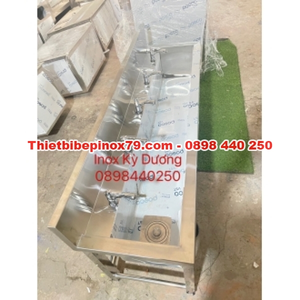 CHẬU RỬA TAY INOX 304 TRƯỜNG MẦM NON