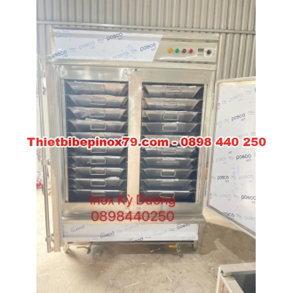 TỦ HẤP CƠM 100 KÝ DÙNG GAS ĐIỆN
