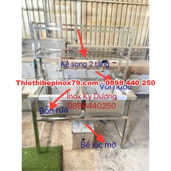 BÔN RỬA CÔNG NGHIỆP HAI HỌC KÈ SONG TRÊN HAI TẦNG GIÁ RẺ