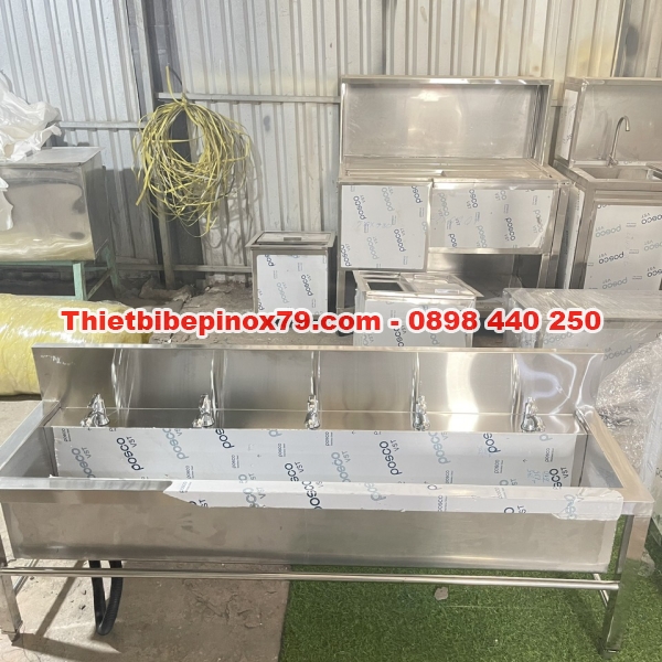 CHẬU RỬA INOX DÙNG TRONG TRƯỜNG HỌC, CÔNG TY