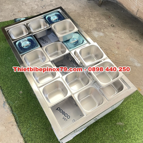 THÙNG ĐÁ INOX 304 GIỮ LẠNH CÁC LOẠI TOPPING