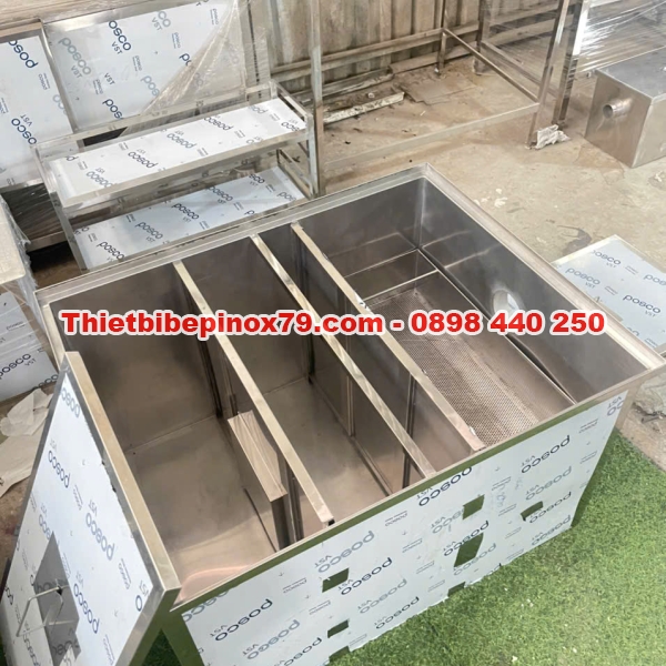 BỂ LỌC DẦU MỠ - BỂ TÁCH MỠ INOX 304