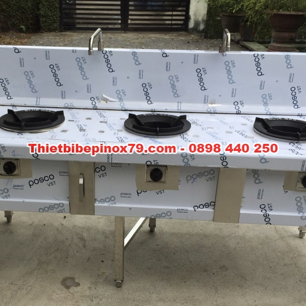BẾP Á CÔNG NGHIỆP 3 HỌNG KIỀNG TÔ