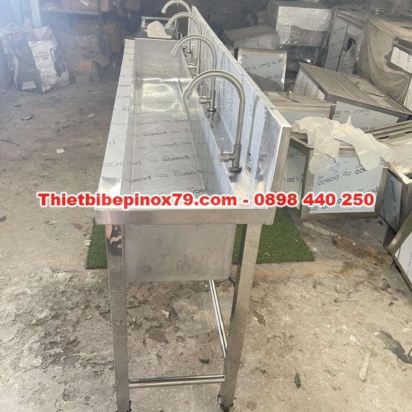  CHẬU RỬA INOX 304  DÙNG TRONG CÔNG TY