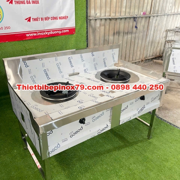 BẾP Á 2 HỌNG KIỀNG TÔ INOX 304
