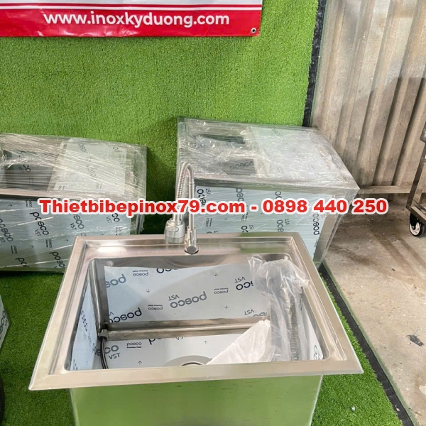 CHẬU RỬA ÂM MỘT HỌC INOX 304