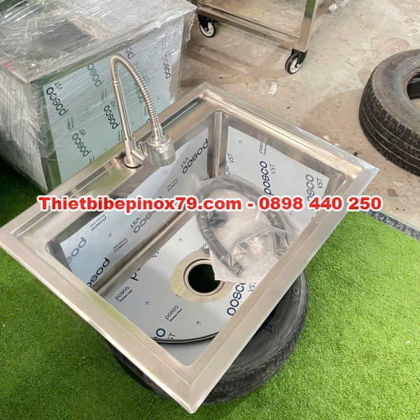 CHẬU RỬA ÂM MỘT HỌC INOX 304