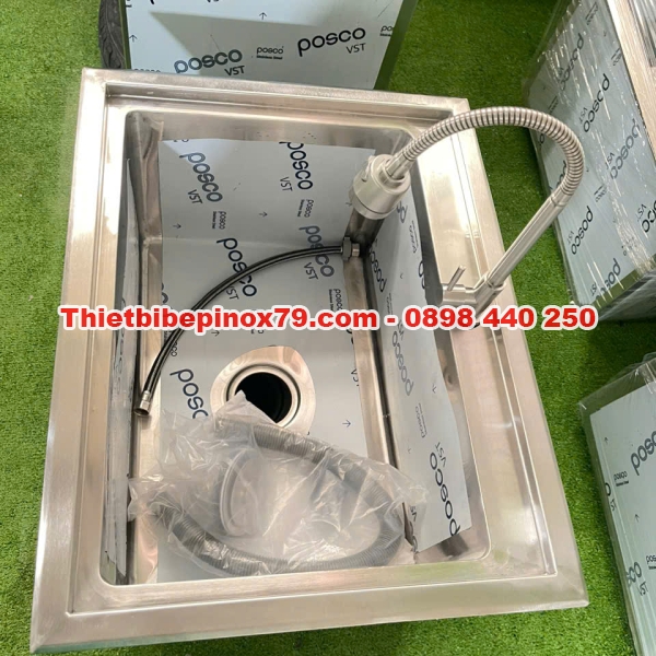 CHẬU RỬA ÂM MỘT HỌC INOX 304