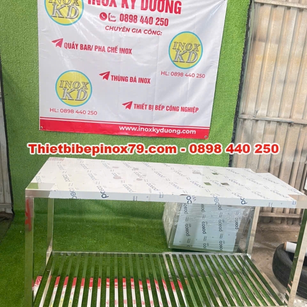 BÀN INOX HAI TẦNG GIÁ RẺ