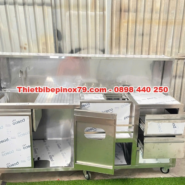 BÁO GIÁ QUẦY PHA CHẾ TRÀ SỮA INOX GIÁ TẠI XƯỞNG