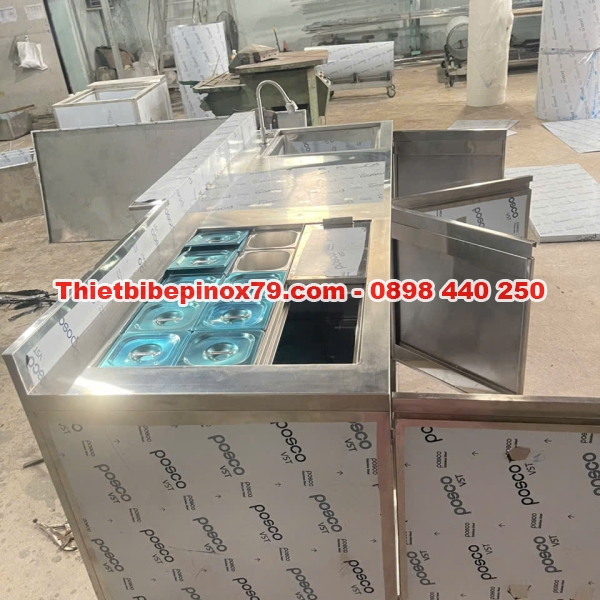 BÁO GIÁ QUẦY PHA CHẾ INOX GIÁ TẠI XƯỞNG