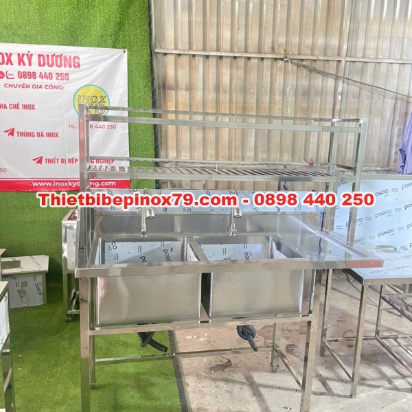 CHẬU RỬA INOX NHÀ HÀNG 