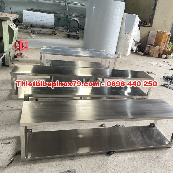 BÁO GIÁ KỆ INOX 2 TẦNG PHẲNG