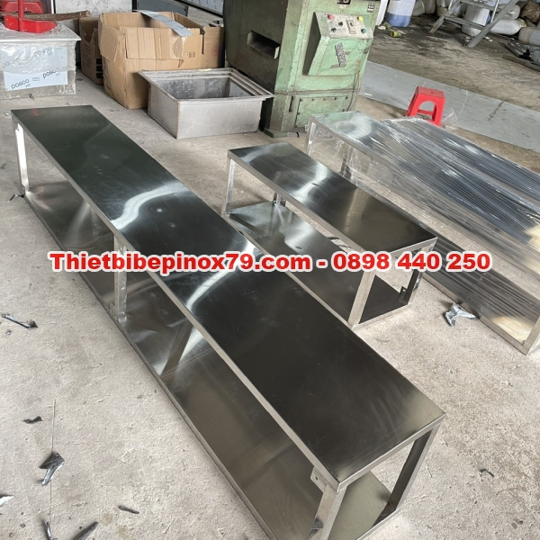 BÁO GIÁ KỆ INOX 2 TẦNG PHẲNG