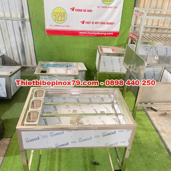 THÙNG ĐÁ INOX GIỮ LẠNH TOPPING TRONG THỜI GIAN LÂU NHẤT